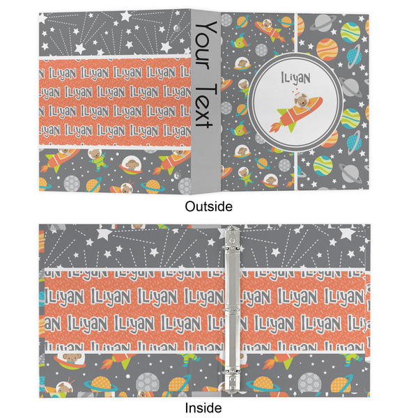 Space Explorer 3 Ring Binders - Full Wrap - 1" - APPROVAL