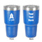 Space Explorer 30 oz Stainless Steel Ringneck Tumbler - Blue - Double Sided - Front & Back