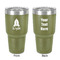 Space Explorer 30 oz Stainless Steel Ringneck Tumbler - Olive - Double Sided - Front & Back