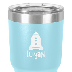 Space Explorer 30 oz Stainless Steel Tumbler - Teal - Single-Sided (Personalized)