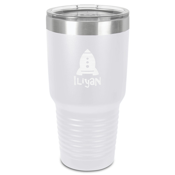 Custom Space Explorer 30 oz Stainless Steel Tumbler - White - Single-Sided (Personalized)