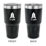 Space Explorer 30 oz Stainless Steel Tumbler - Black - Double Sided (Personalized)