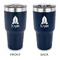 Space Explorer 30 oz Stainless Steel Ringneck Tumblers - Navy - Double Sided - APPROVAL