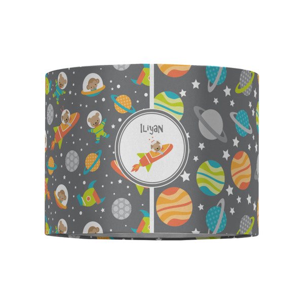 Space Explorer 8" Drum Lampshade - FRONT (Fabric)