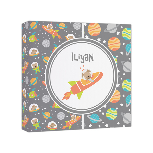 Custom Space Explorer Canvas Print - 8x8 (Personalized)