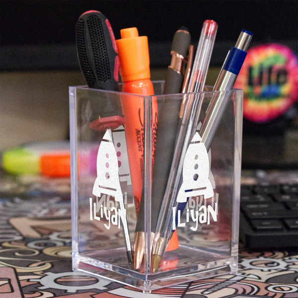 Space Explorer Acrylic Pen Holder - In Context