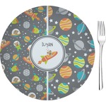 Space Explorer 8" Glass Appetizer / Dessert Plates - Single or Set (Personalized)