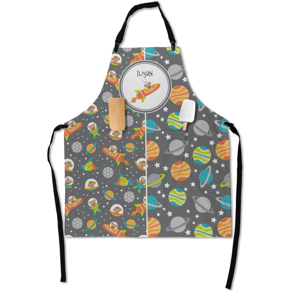 Custom Space Explorer Apron With Pockets w/ Name or Text