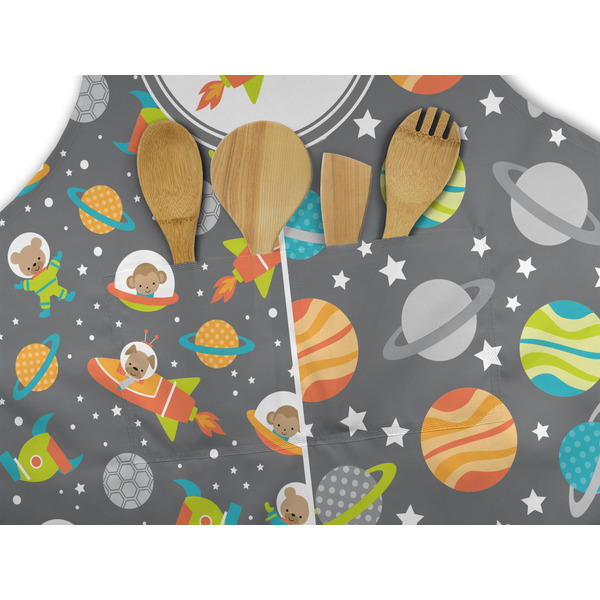 Space Explorer Apron - Pocket Detail with Props