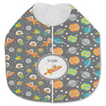 Space Explorer Jersey Knit Baby Bib w/ Name or Text