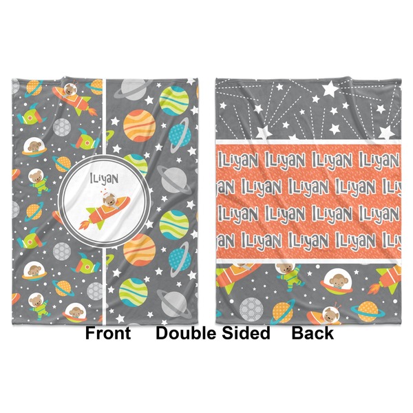 Space Explorer Baby Blanket (Double Sided - Printed Front and Back)