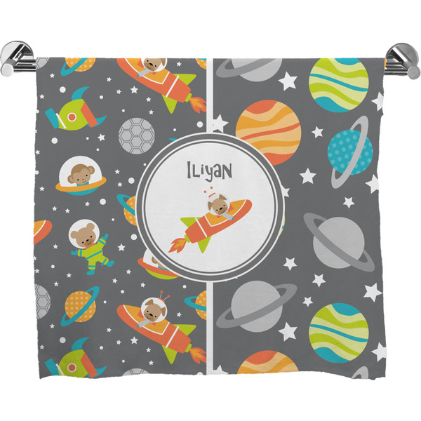 Custom Space Explorer Bath Towel (Personalized)