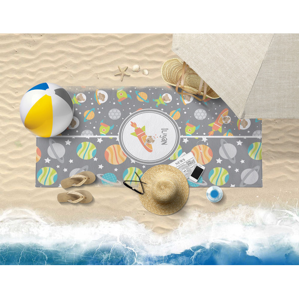 Space Explorer Beach Towel Lifestyle