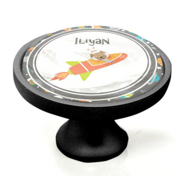 Space Explorer Black Custom Cabinet Knob (Side)