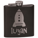 Space Explorer Black Flask Set (Personalized)