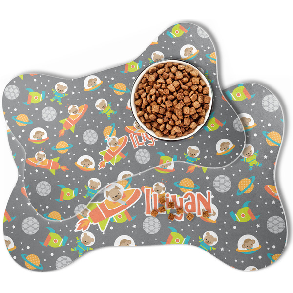 Space Explorer Bone Shaped Dog Mats - MAIN