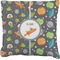 Space Explorer Faux-Linen Throw Pillow 20" (Personalized)