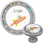 Space Explorer Cabinet Knob (Silver) (Personalized)