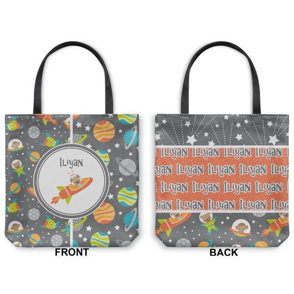 Space Explorer Canvas Tote - Front and Back