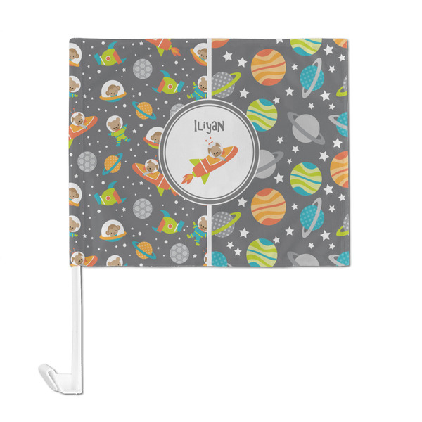 Space Explorer Car Flag - Large - FRONT