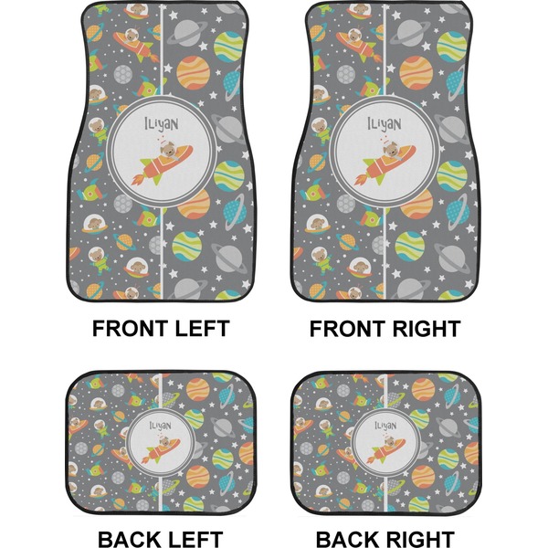 Space Explorer Car Floor Mats Set (2F + 2B)
