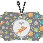 Space Explorer Rear View Mirror Ornament (Personalized)