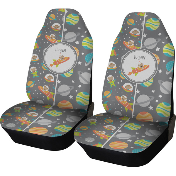 Custom Space Explorer Car Seat Covers (Set of Two) (Personalized)