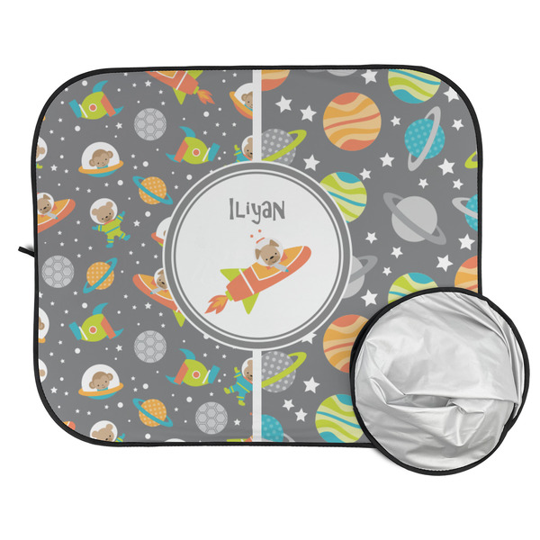 Space Explorer Car Sun Shades - FOLDED & UNFOLDED