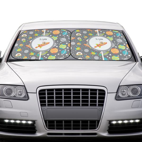 Space Explorer Car Sun Shades - IN CONTEXT