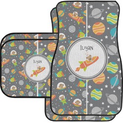 Space Explorer Car Floor Mats Set - 2 Front & 2 Back (Personalized)
