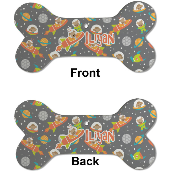 Space Explorer Ceramic Flat Ornament - Bone Front & Back (APPROVAL)