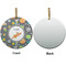 Space Explorer Ceramic Flat Ornament - Circle Front & Back (APPROVAL)