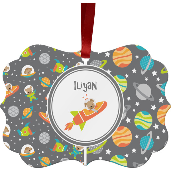 Space Explorer Christmas Ornament (Front View)