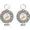 Space Explorer Circle Keychain (Front + Back)