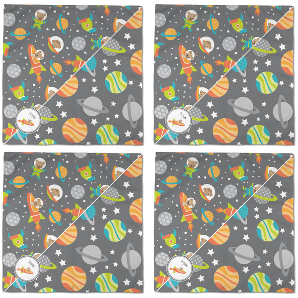 Space Explorer Cloth Napkins - Personalized Dinner (APPROVAL) Set of 4