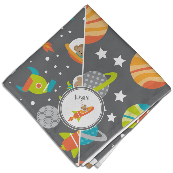 Custom Space Explorer Cloth Dinner Napkin - Single w/ Name or Text