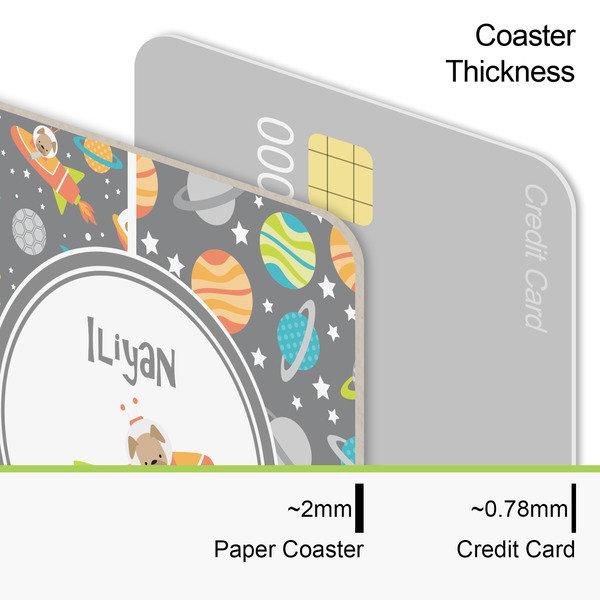 Space Explorer Coaster Thickness