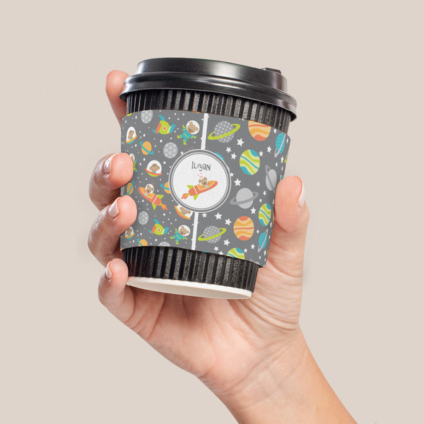 Space Explorer Coffee Cup Sleeve - LIFESTYLE