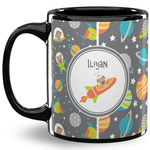 Space Explorer 11 Oz Coffee Mug - Black (Personalized)