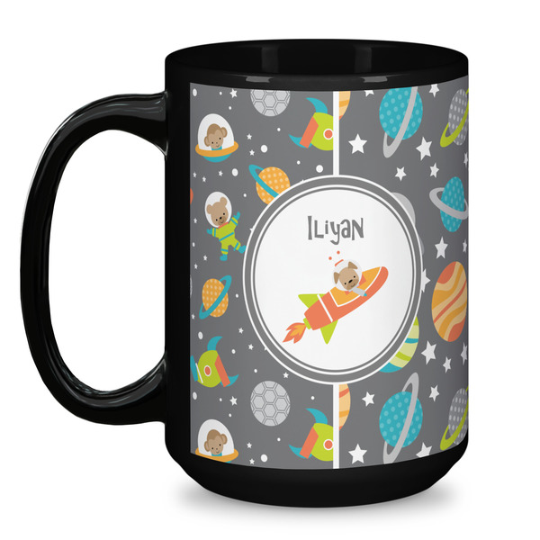 Space Explorer Coffee Mug - 15 oz - Black