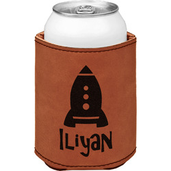 Space Explorer Leatherette Can Sleeve - Double Sided (Personalized)
