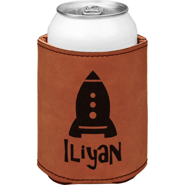 Custom Space Explorer Leatherette Can Sleeve - Single Sided (Personalized)