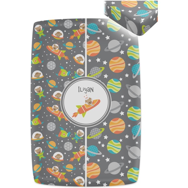 Space Explorer Crib Fitted Sheet - Apvl