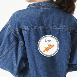 Space Explorer Twill Iron On Patch - Custom Shape - X-Large (Personalized)