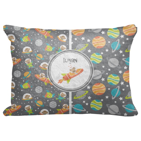 Custom Space Explorer Decorative Baby Pillowcase - 16"x12" (Personalized)