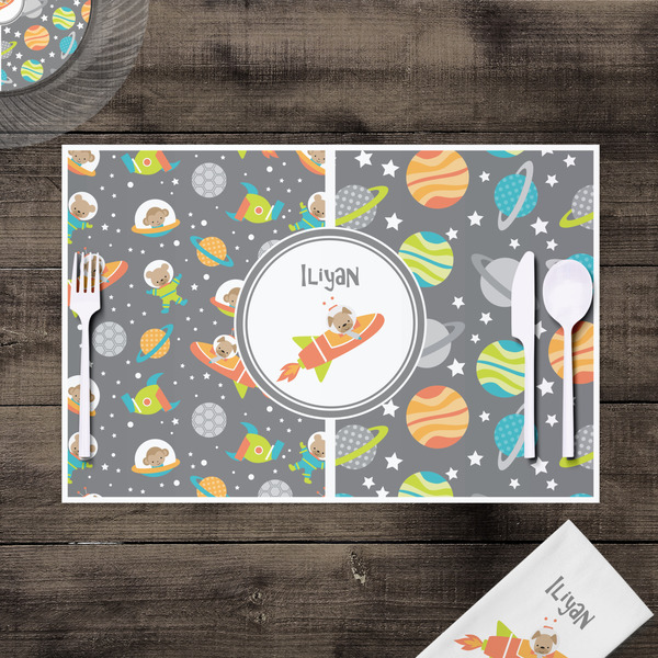 Space Explorer Disposable Paper Placemat - In Context