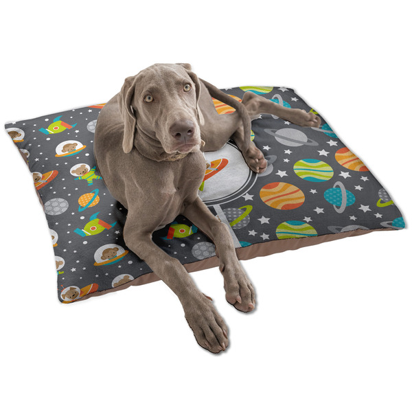Custom Space Explorer Dog Bed - Large w/ Name or Text