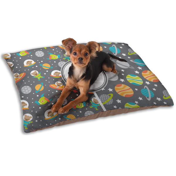 Custom Space Explorer Dog Bed - Small w/ Name or Text