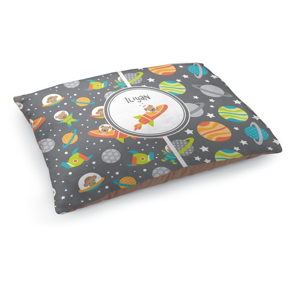 Custom Space Explorer Dog Bed - Medium w/ Name or Text