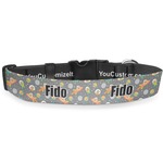 Space Explorer Deluxe Dog Collar - Double Extra Large (20.5" to 35") (Personalized)